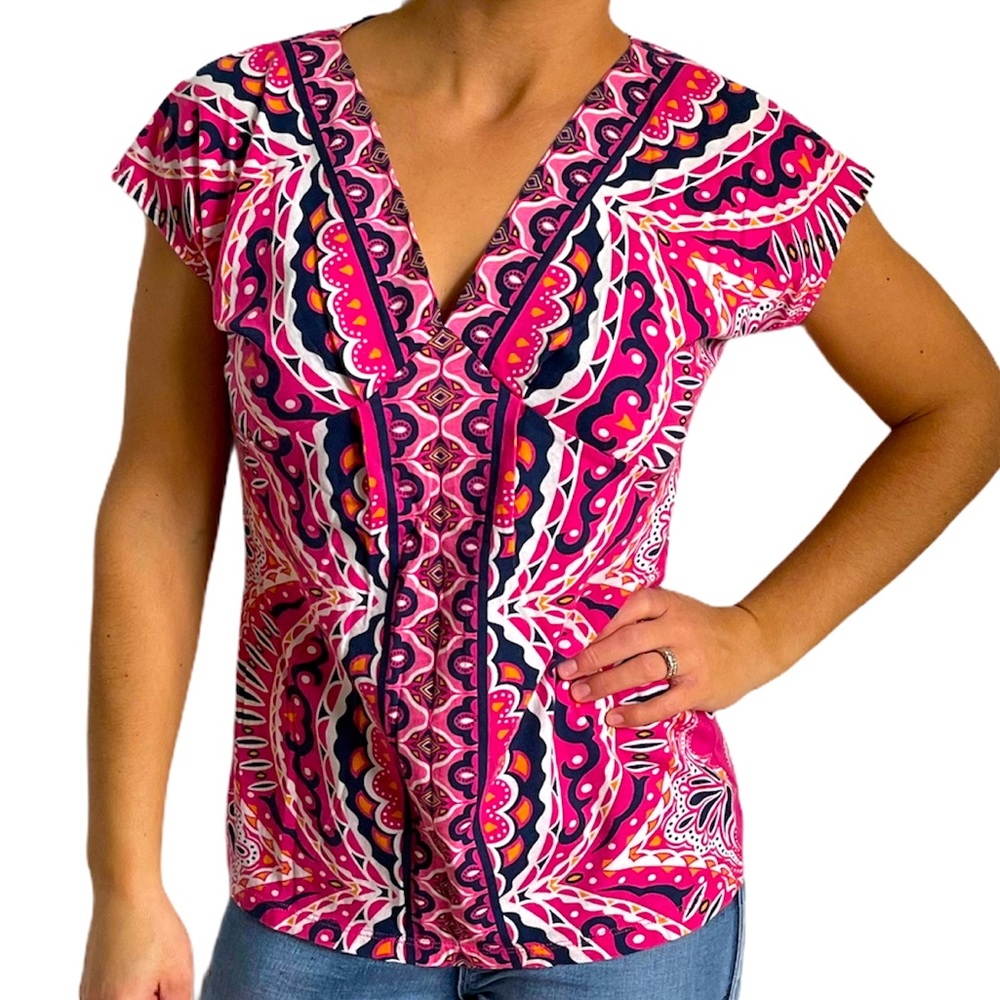 Liz & Co M Pattern Top